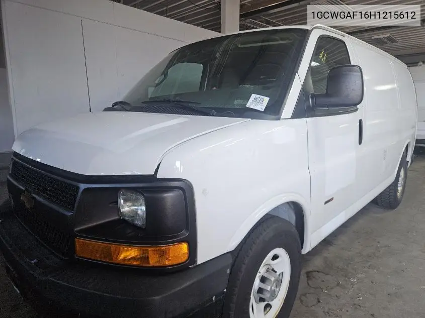 2017 Chevrolet Express G2500 VIN: 1GCWGAF16H1215612 Lot: 42270111