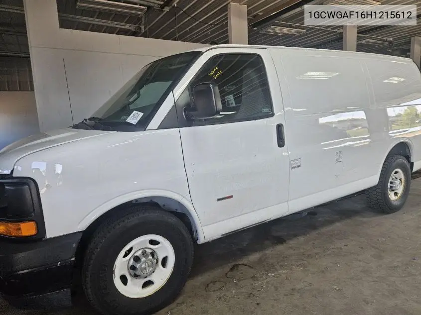 2017 Chevrolet Express G2500 VIN: 1GCWGAF16H1215612 Lot: 42270111