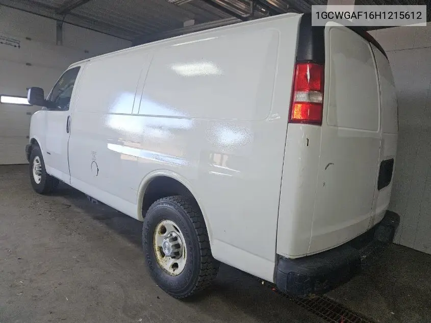 2017 Chevrolet Express G2500 VIN: 1GCWGAF16H1215612 Lot: 42270111