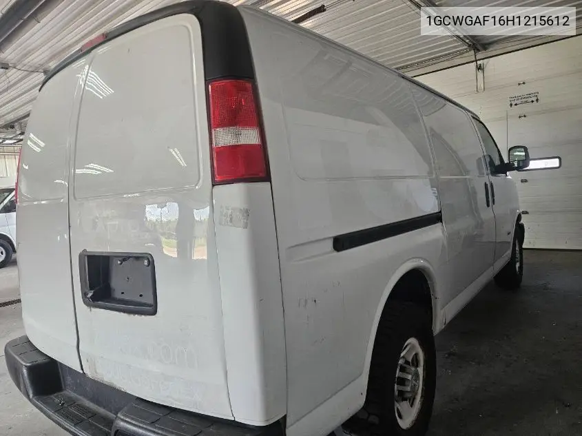 2017 Chevrolet Express G2500 VIN: 1GCWGAF16H1215612 Lot: 42270111
