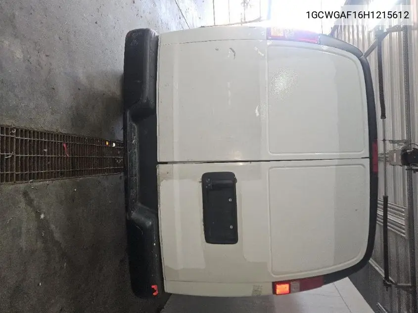 2017 Chevrolet Express G2500 VIN: 1GCWGAF16H1215612 Lot: 42270111