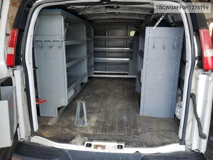 2017 Chevrolet Express 2500 Work Van VIN: 1GCWGAFF0H1275199 Lot: 42621702