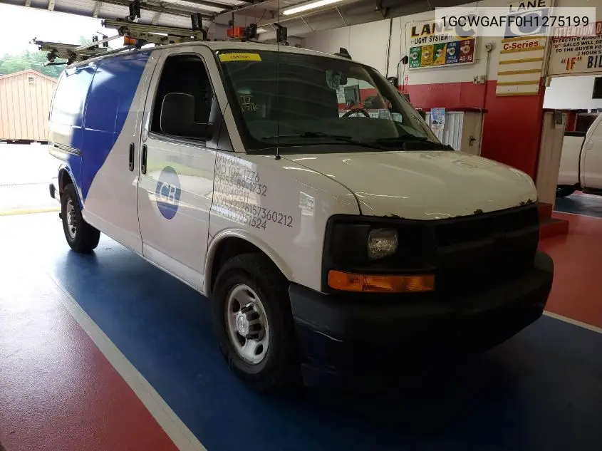 2017 Chevrolet Express 2500 Work Van VIN: 1GCWGAFF0H1275199 Lot: 42621702