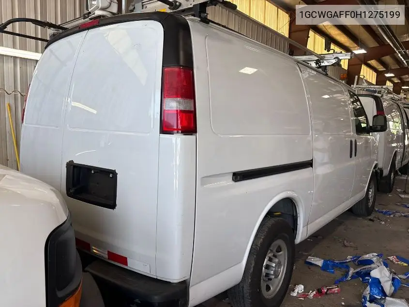 2017 Chevrolet Express 2500 Work Van VIN: 1GCWGAFF0H1275199 Lot: 42621702