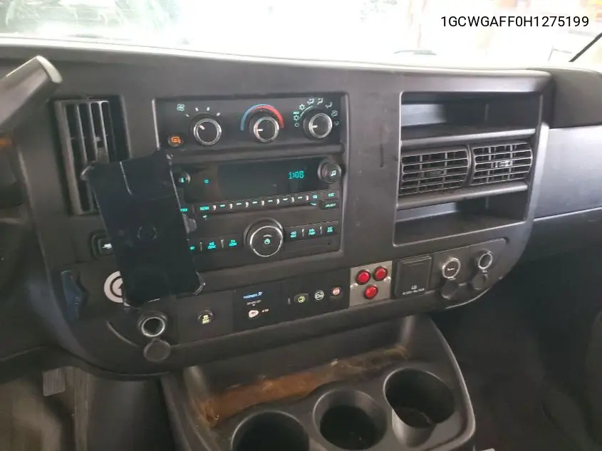 2017 Chevrolet Express 2500 Work Van VIN: 1GCWGAFF0H1275199 Lot: 42621702