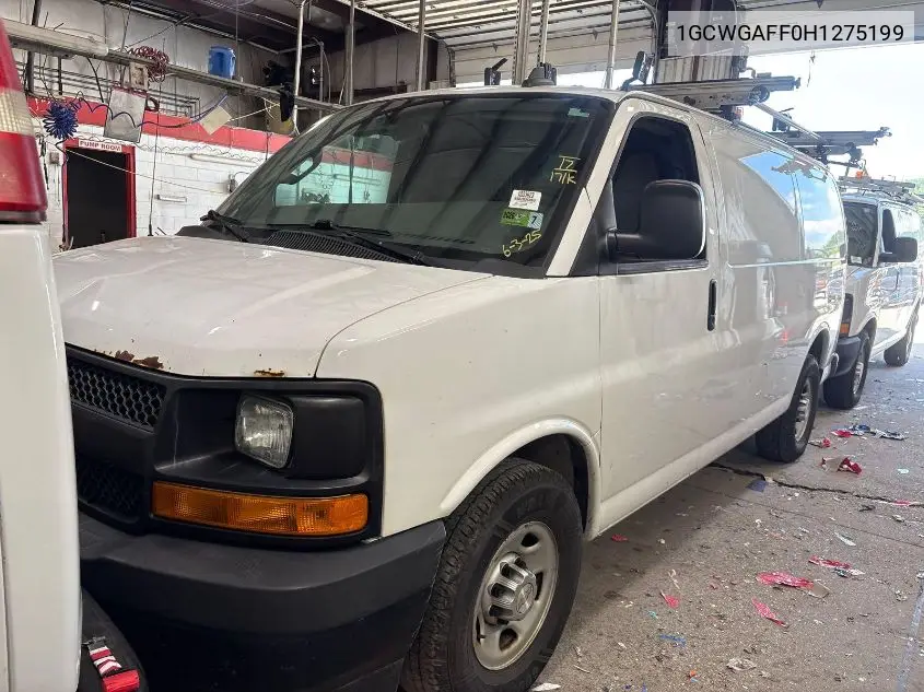 2017 Chevrolet Express 2500 Work Van VIN: 1GCWGAFF0H1275199 Lot: 42621702