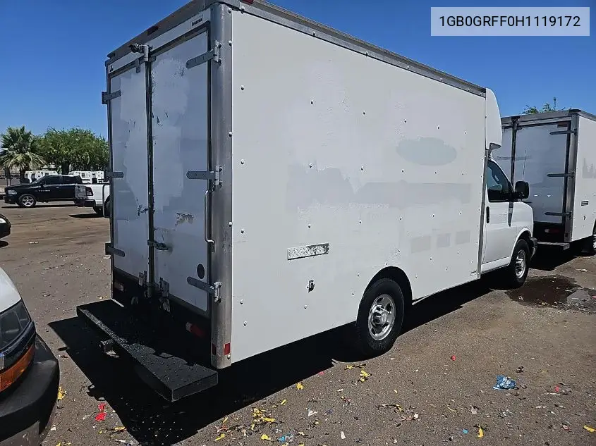 2017 Chevrolet Express G3500 VIN: 1GB0GRFF0H1119172 Lot: 42626468