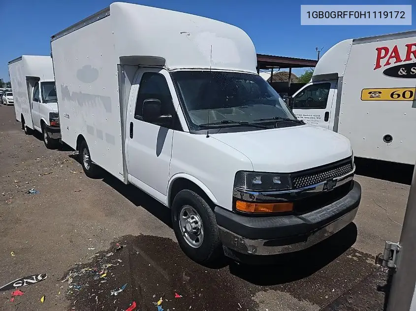 2017 Chevrolet Express G3500 VIN: 1GB0GRFF0H1119172 Lot: 42626468