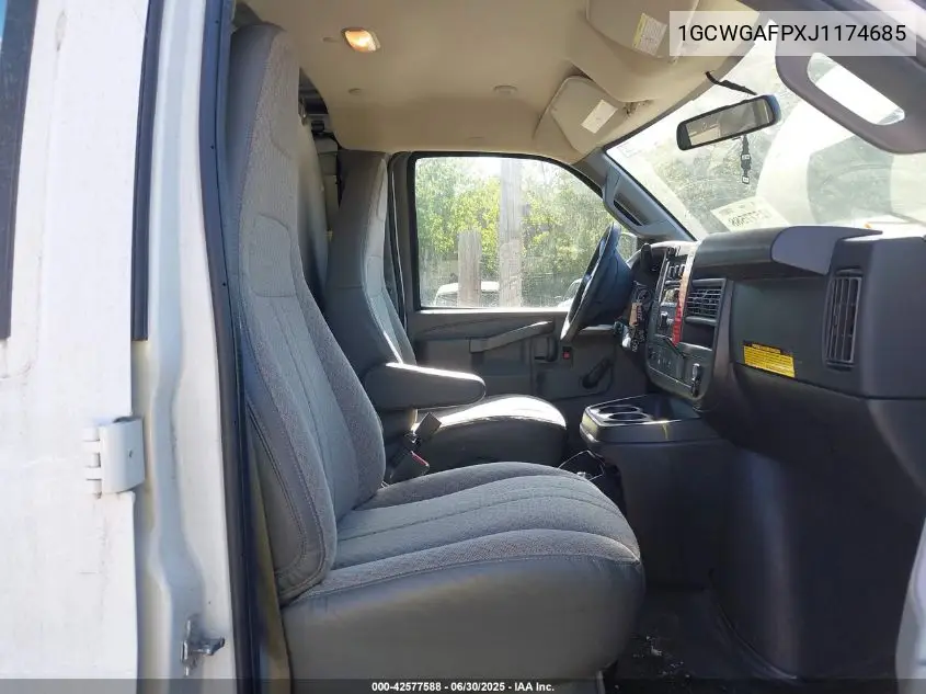 2018 Chevrolet Express 2500 Work Van VIN: 1GCWGAFPXJ1174685 Lot: 42577588