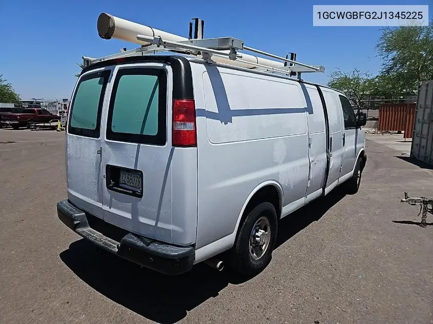 2018 Chevrolet Express G2500 VIN: 1GCWGBFG2J1345225 Lot: 42626465