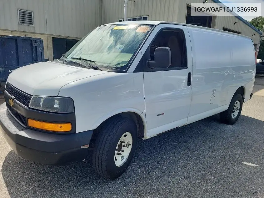 2018 Chevrolet Express G2500 VIN: 1GCWGAF15J1336993 Lot: 42631149