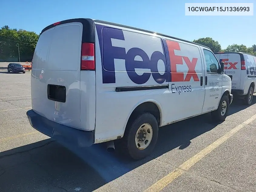 2018 Chevrolet Express G2500 VIN: 1GCWGAF15J1336993 Lot: 42631149