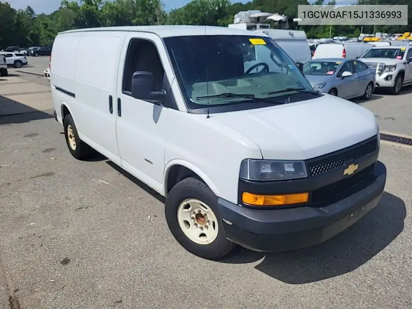 2018 Chevrolet Express G2500 VIN: 1GCWGAF15J1336993 Lot: 42631149