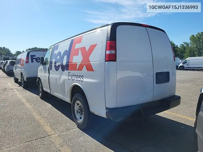 2018 Chevrolet Express G2500 VIN: 1GCWGAF15J1336993 Lot: 42631149