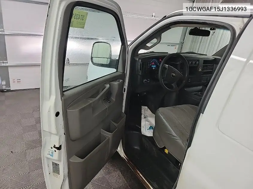 2018 Chevrolet Express G2500 VIN: 1GCWGAF15J1336993 Lot: 42631149