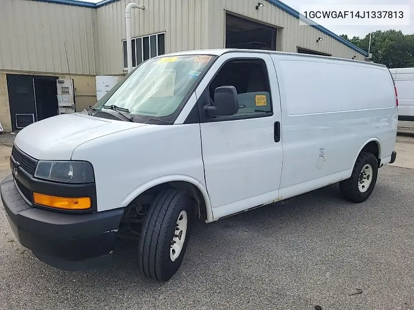 2018 Chevrolet Express 2500 Work Van VIN: 1GCWGAF14J1337813 Lot: 42631153