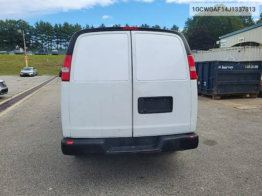 2018 Chevrolet Express 2500 Work Van VIN: 1GCWGAF14J1337813 Lot: 42631153