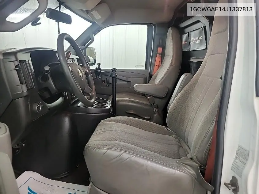 2018 Chevrolet Express 2500 Work Van VIN: 1GCWGAF14J1337813 Lot: 42631153