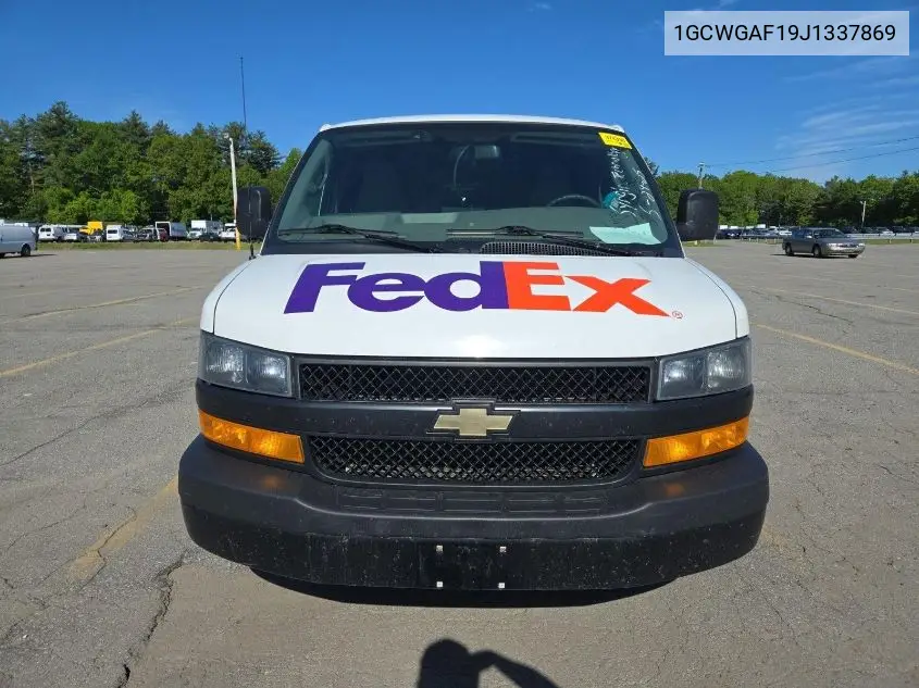 2018 Chevrolet Express G2500 VIN: 1GCWGAF19J1337869 Lot: 42631170