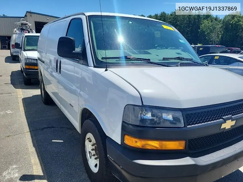 2018 Chevrolet Express G2500 VIN: 1GCWGAF19J1337869 Lot: 42631170
