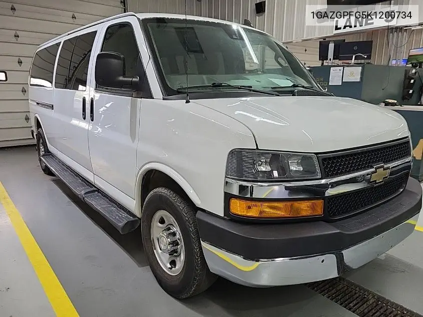2019 Chevrolet Express G3500 Lt VIN: 1GAZGPFG5K1200734 Lot: 42271787