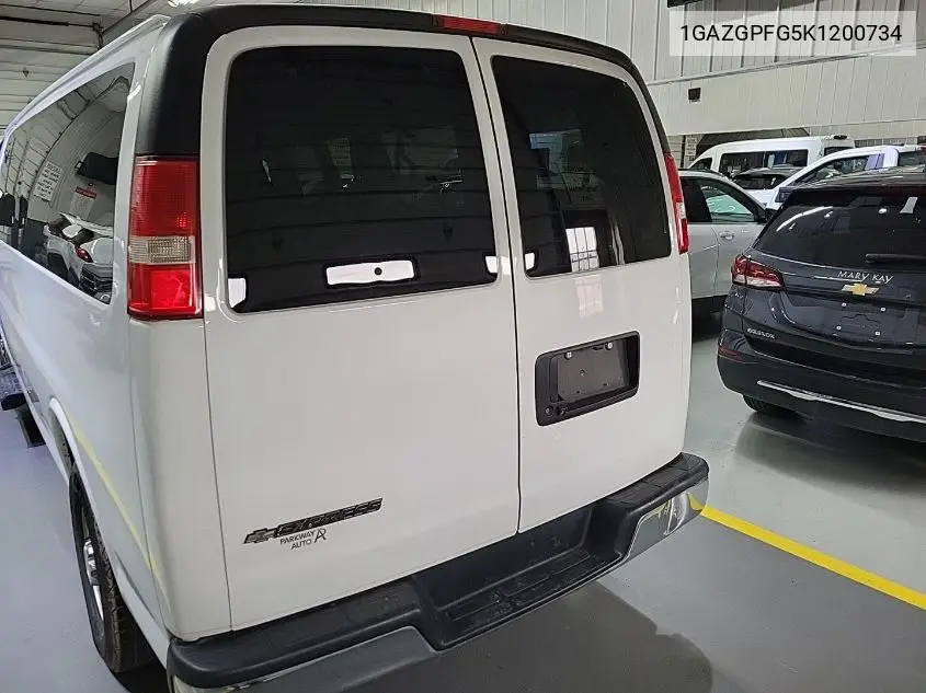 2019 Chevrolet Express G3500 Lt VIN: 1GAZGPFG5K1200734 Lot: 42271787
