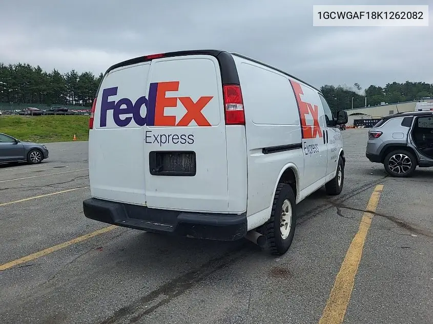 2019 Chevrolet Express G2500 VIN: 1GCWGAF18K1262082 Lot: 42631151