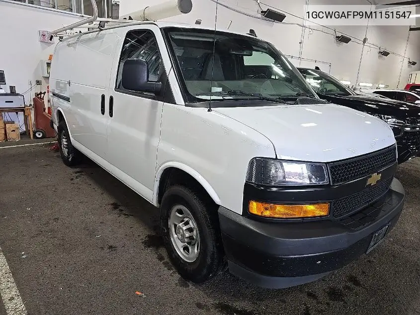 2021 Chevrolet Express Cargo Rwd 2500 Regular Wheelbase Wt VIN: 1GCWGAFP9M1151547 Lot: 42631437