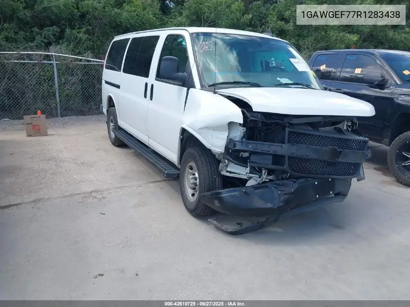 2024 Chevrolet Express Passenger Rwd 2500 Regular Wheelbase Ls VIN: 1GAWGEF77R1283438 Lot: 42610729