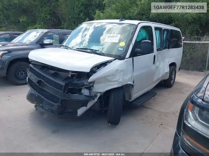 2024 Chevrolet Express Passenger Rwd 2500 Regular Wheelbase Ls VIN: 1GAWGEF77R1283438 Lot: 42610729