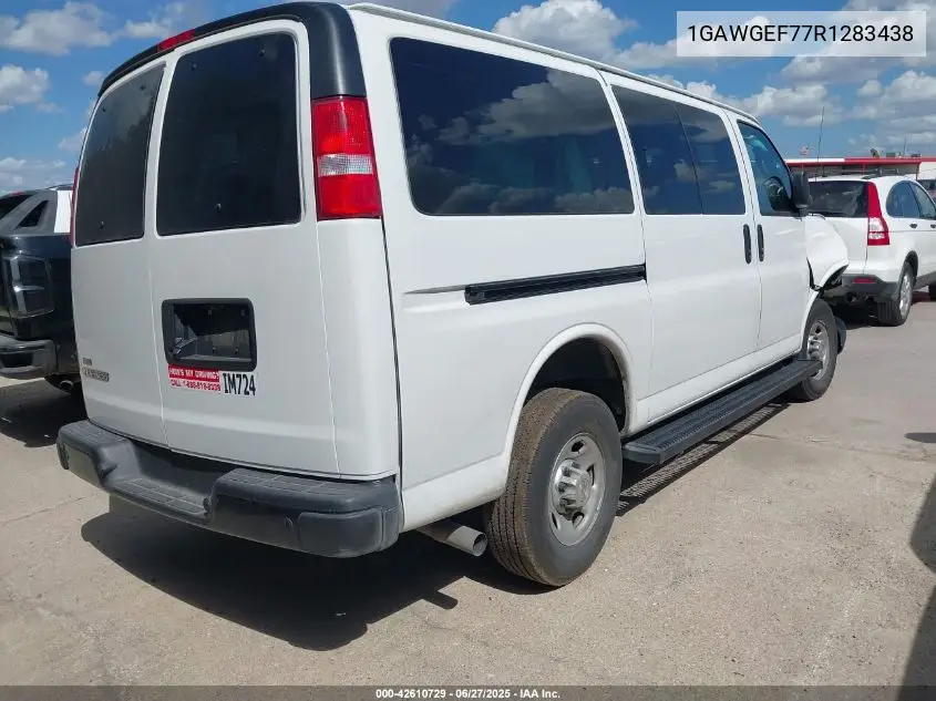 2024 Chevrolet Express Passenger Rwd 2500 Regular Wheelbase Ls VIN: 1GAWGEF77R1283438 Lot: 42610729