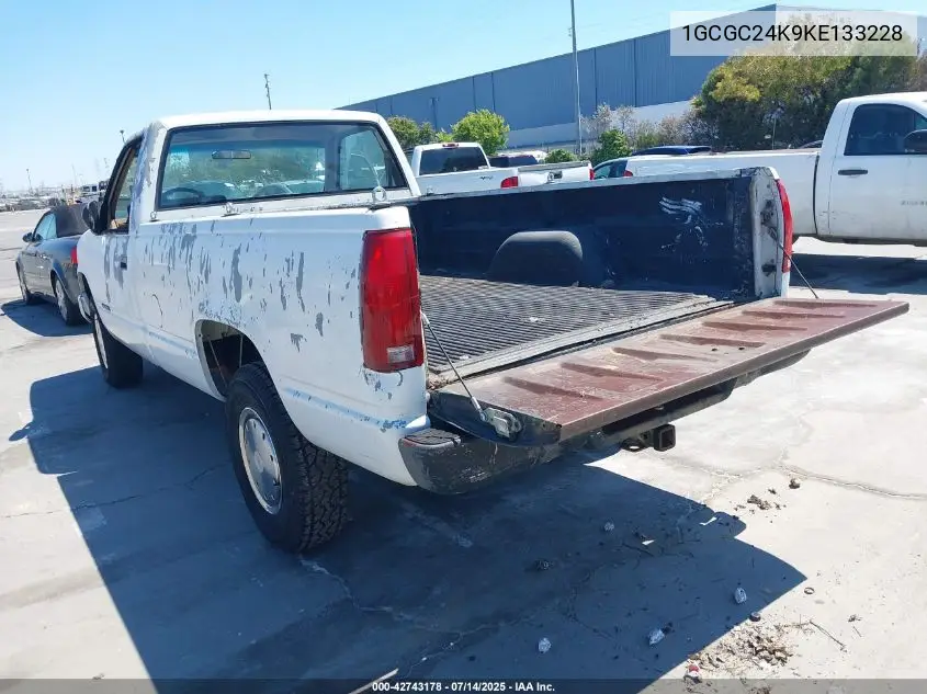 1989 Chevrolet Gmt-400 C2500 VIN: 1GCGC24K9KE133228 Lot: 42743178