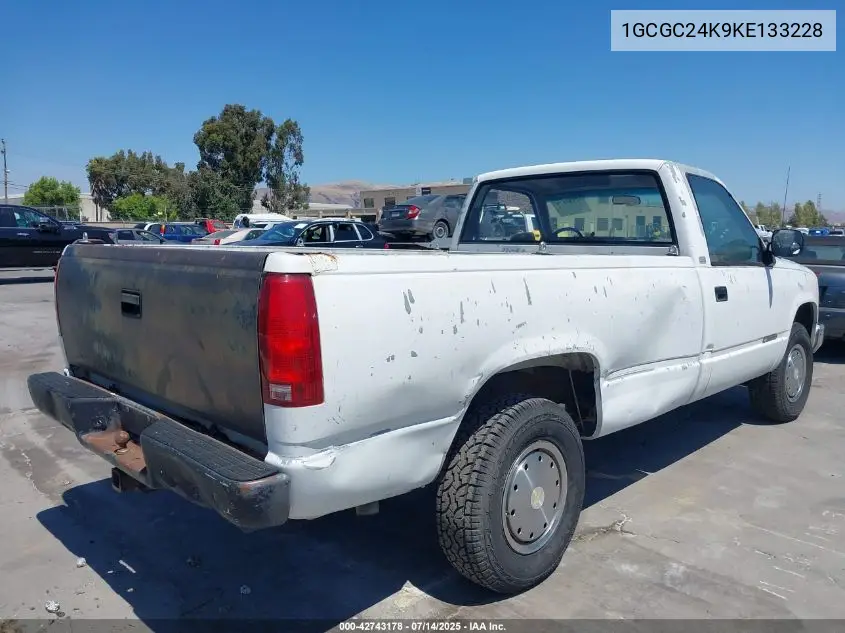1989 Chevrolet Gmt-400 C2500 VIN: 1GCGC24K9KE133228 Lot: 42743178