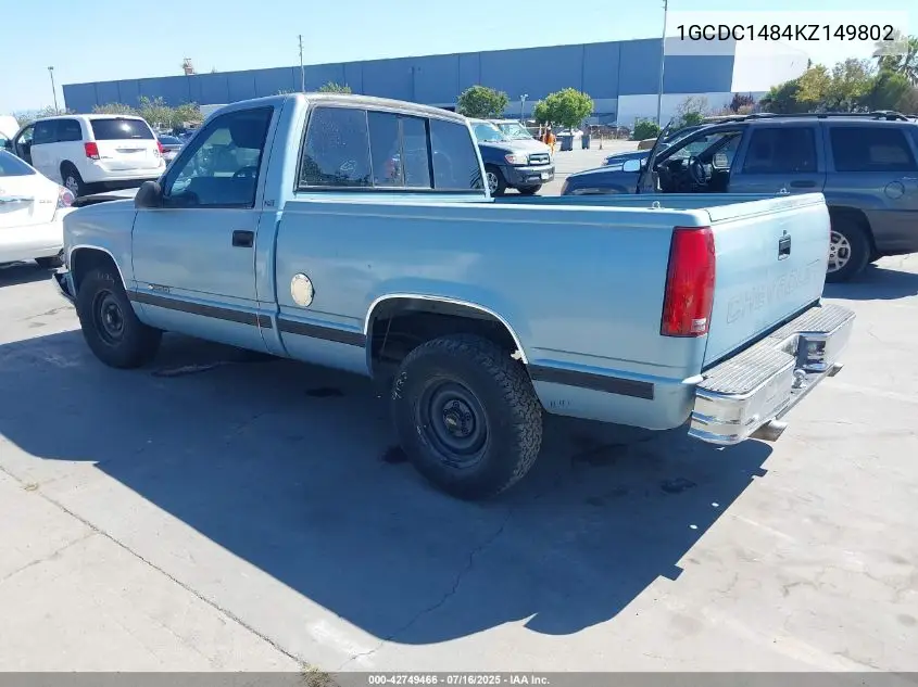 1989 Chevrolet Gmt-400 VIN: 1GCDC1484KZ149802 Lot: 42749466