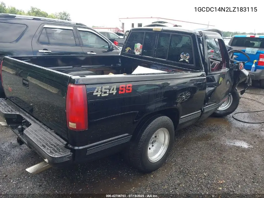 1990 Chevrolet Gmt-400 C1500 VIN: 1GCDC14N2LZ183115 Lot: 42706703