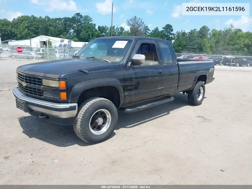 1990 Chevrolet Gmt-400 K1500 VIN: 2GCEK19K2L1161596 Lot: 42750542