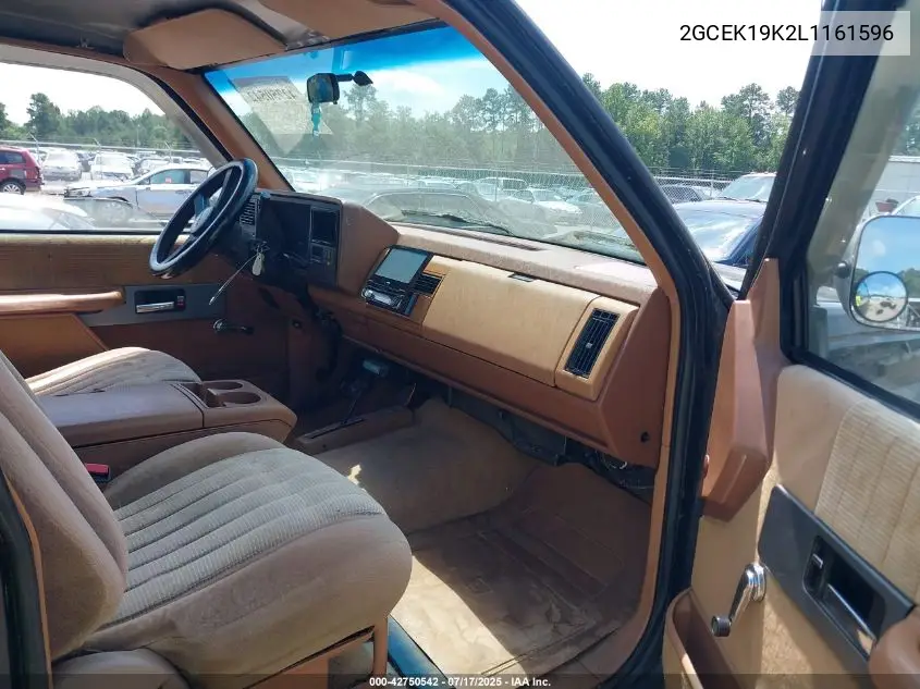 1990 Chevrolet Gmt-400 K1500 VIN: 2GCEK19K2L1161596 Lot: 42750542