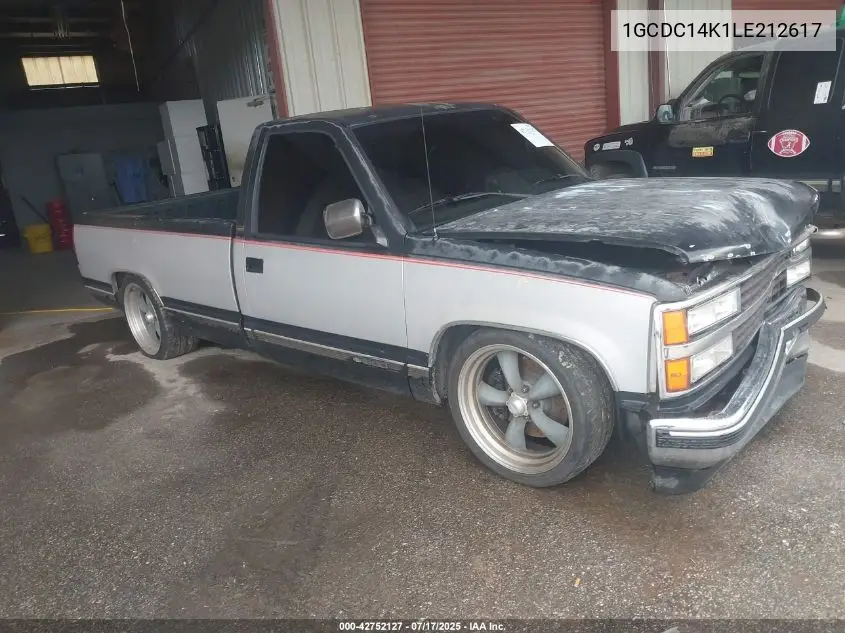 1990 Chevrolet Gmt-400 C1500 VIN: 1GCDC14K1LE212617 Lot: 42752127
