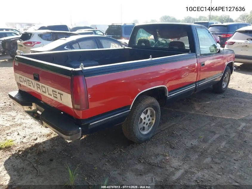 1993 Chevrolet Gmt-400 C1500 VIN: 1GCEC14K4PE127636 Lot: 42707813