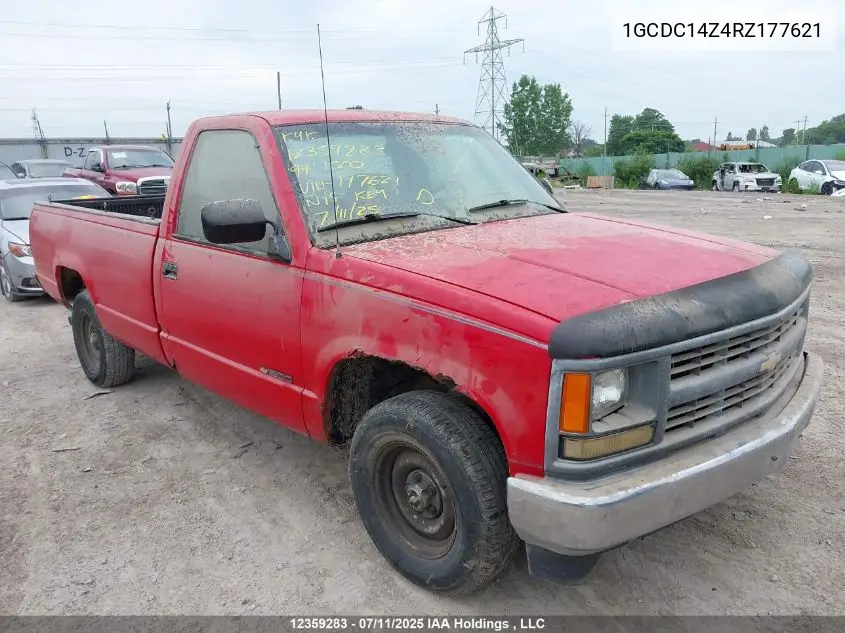 1994 Chevrolet Gmt-400 C1500 VIN: 1GCDC14Z4RZ177621 Lot: 12359283