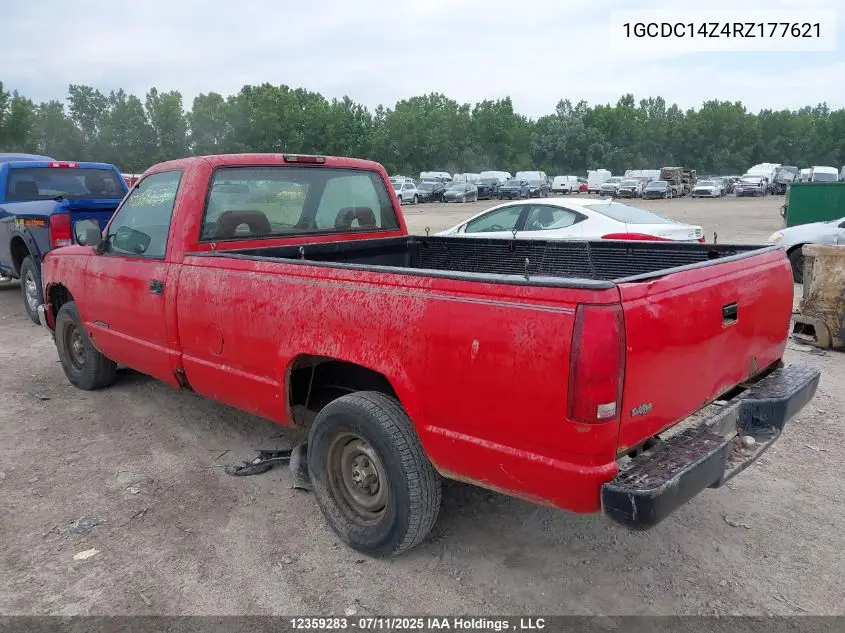 1994 Chevrolet Gmt-400 C1500 VIN: 1GCDC14Z4RZ177621 Lot: 12359283