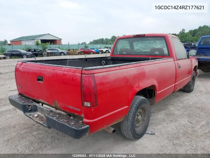 1994 Chevrolet Gmt-400 C1500 VIN: 1GCDC14Z4RZ177621 Lot: 12359283