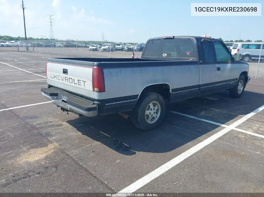 1994 Chevrolet Gmt-400 C1500 VIN: 1GCEC19KXRE230698 Lot: 42709723