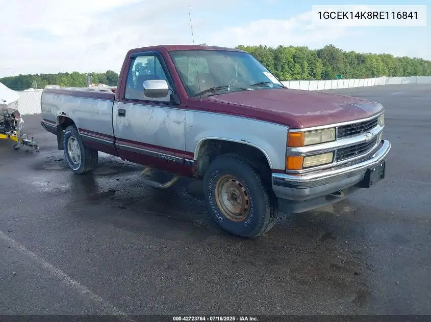 1994 Chevrolet Gmt-400 K1500 VIN: 1GCEK14K8RE116841 Lot: 42723764