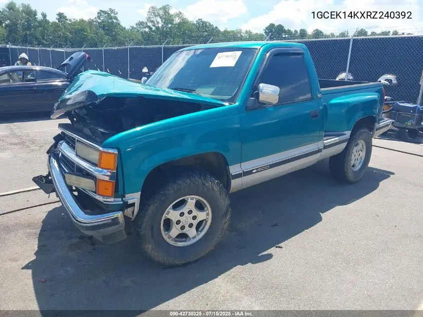 1994 Chevrolet Gmt-400 K1500 VIN: 1GCEK14KXRZ240392 Lot: 42730325