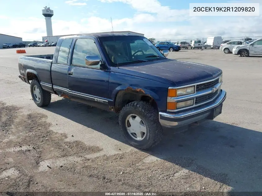 1994 Chevrolet Gmt-400 K1500 VIN: 2GCEK19K2R1209820 Lot: 42739389