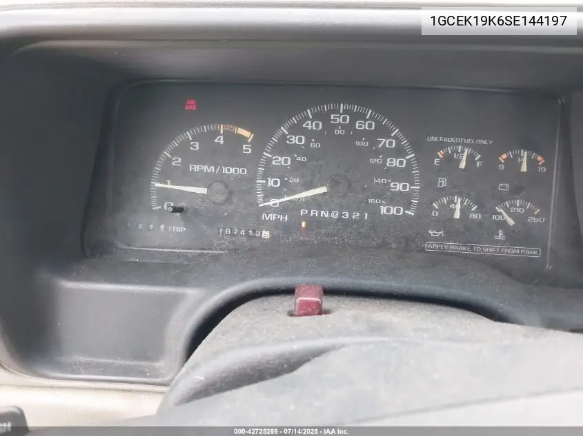 1995 Chevrolet Gmt-400 K1500 VIN: 1GCEK19K6SE144197 Lot: 42725259
