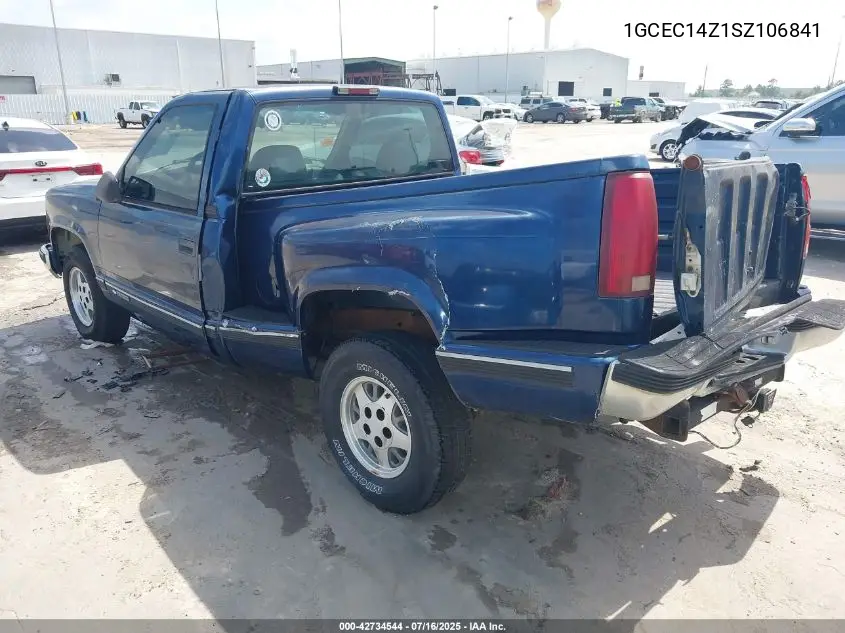 1995 Chevrolet Gmt-400 C1500 VIN: 1GCEC14Z1SZ106841 Lot: 42734544
