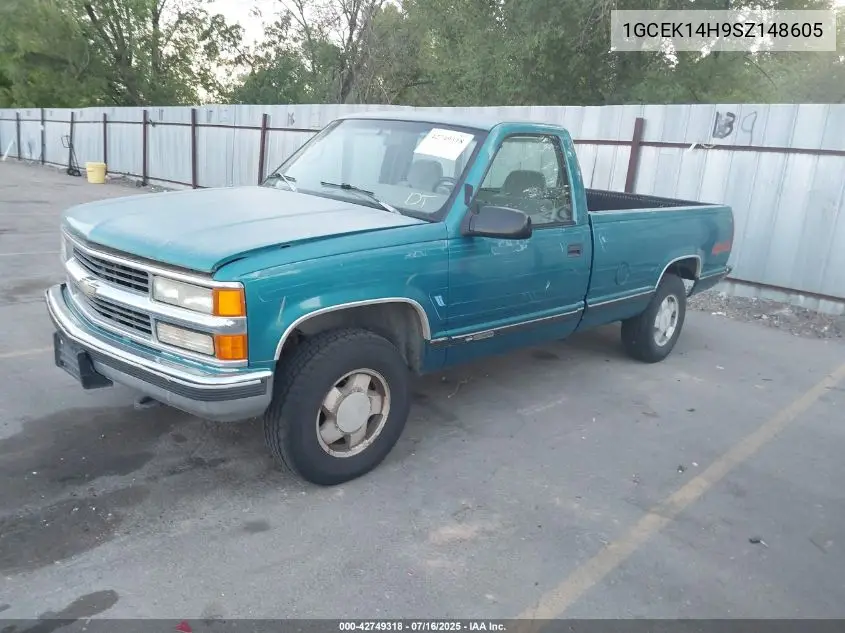 1995 Chevrolet Gmt-400 K1500 VIN: 1GCEK14H9SZ148605 Lot: 42749318
