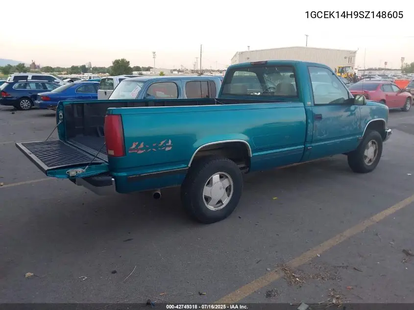 1995 Chevrolet Gmt-400 K1500 VIN: 1GCEK14H9SZ148605 Lot: 42749318
